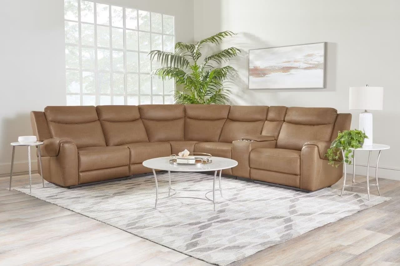 Momentum Cashew Heat & Massage Reclining Sectional (Bluetooth Speaker)