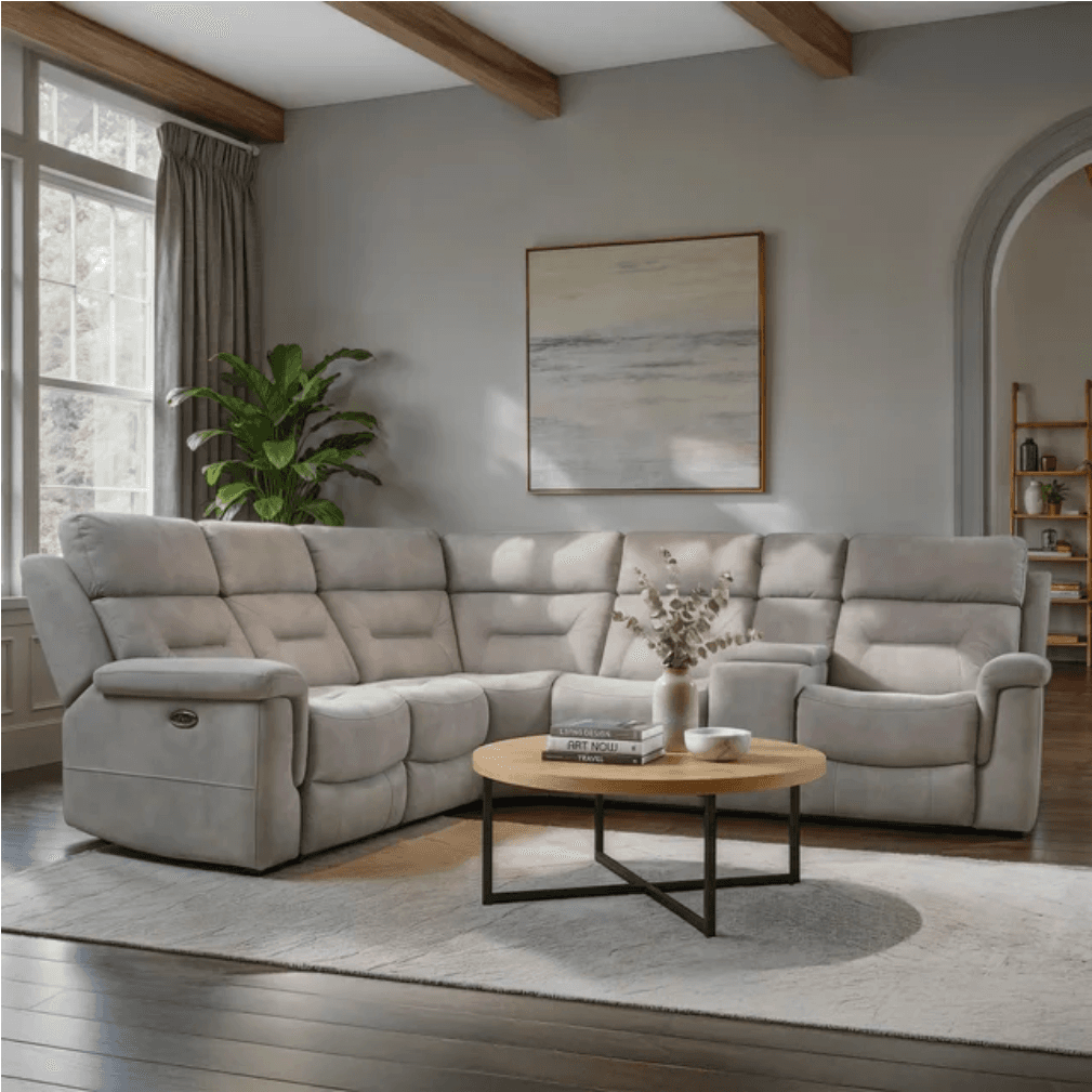 Grayson Graphite - 6 PC Manual Sectional (Modular)