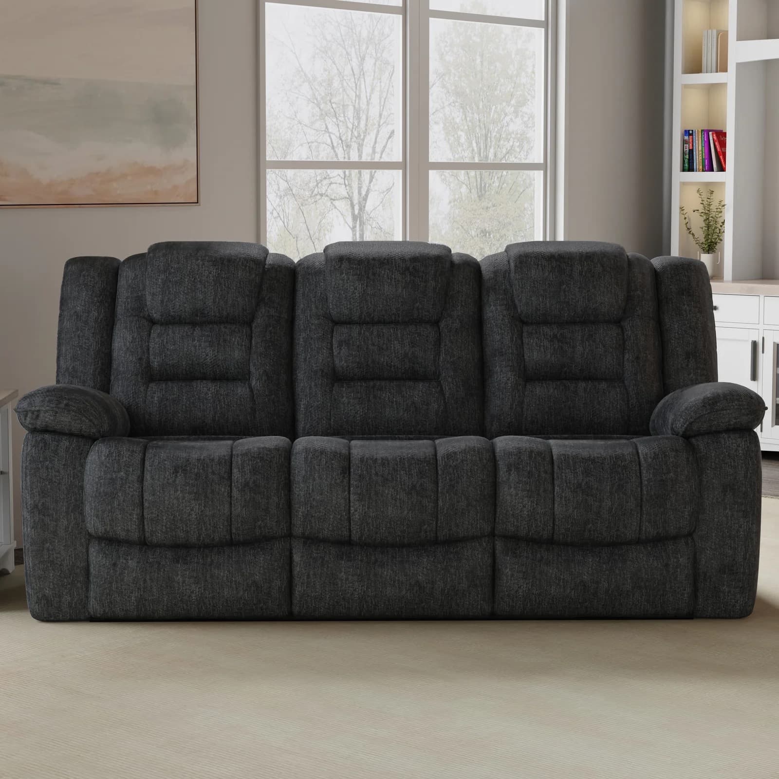 Bolton Misty Storm Manual Sofa